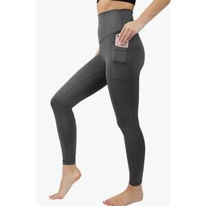 90 Degree Reflex Super High Waist Ankle Leggings Pocket Womens XS Military Green